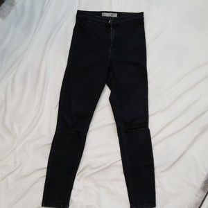 Topshop Joni Ripped Knees Jeans